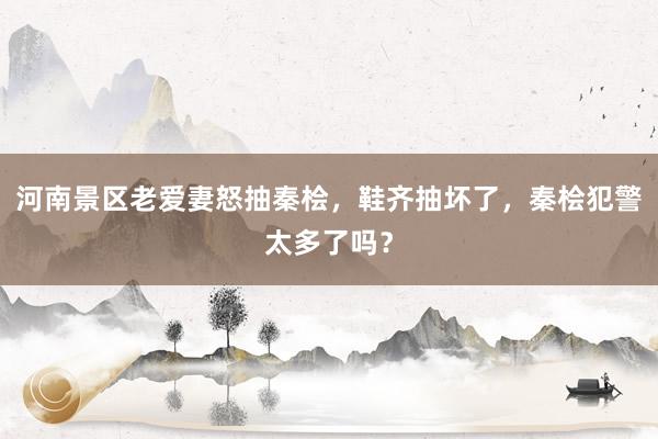河南景区老爱妻怒抽秦桧，鞋齐抽坏了，秦桧犯警太多了吗？